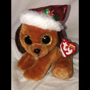 Ty Beanie Boos - HOWLIDAYS the Christmas Dog (6 Inch) NEW MWMT
